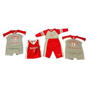 Vintage Houston Rockets Baby Clothing Lot 4pc Tracy McGrady Jersey
